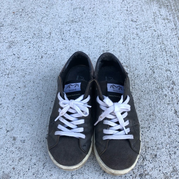 AMA Made in Italy black leather sneakers - Picture 1 of 5